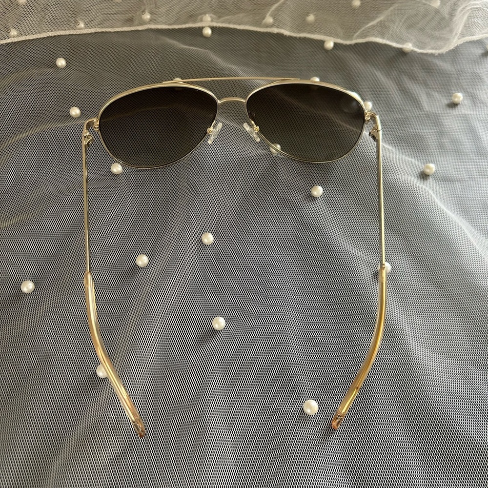 Kate Spade Emmaline Silver Aviator Sunglasses NWOT - Picture 5 of 10